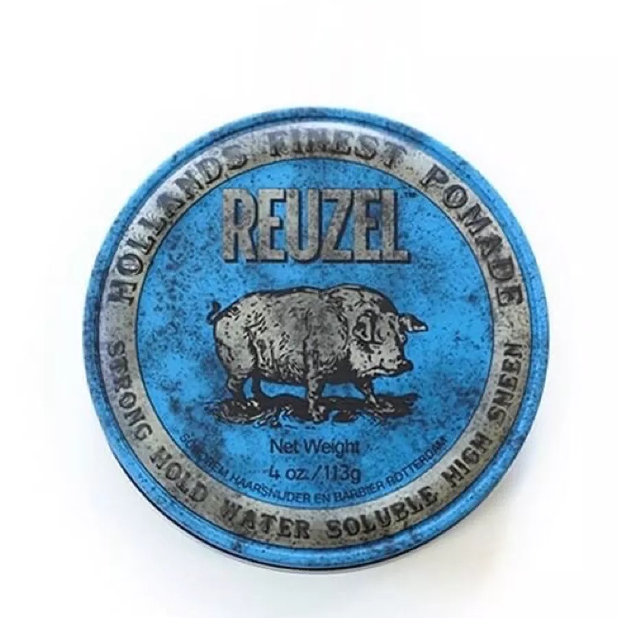 Sáp Vuốt Tóc Nam REUZEL Blue Pomade - Lợn Xanh - 113gram