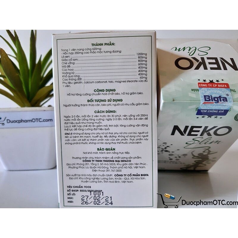 ✅ Viên Uống Giảm Cân NEKO SLIM ✅ Giảm cân nhanh cấp tốc an toàn detox thảo mộc không phải thuốc giảm cân