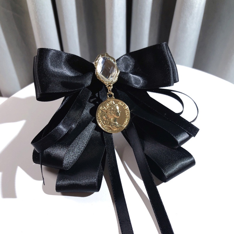 Cà Vạt Thắt Nơ Đính Đá Phong Cách Vintage Cho Nữ