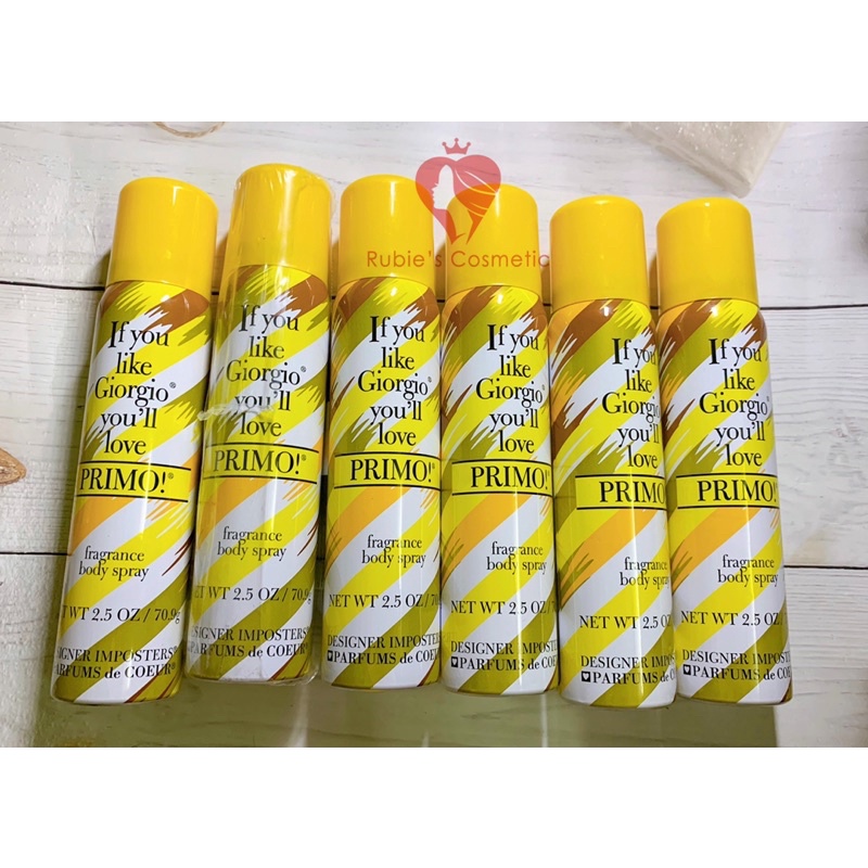 Xịt body hương nước hoa Designer Imposter Primo! made in France, 70ml