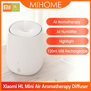 Máy tạo độ ẩm khuếch tán tinh dầu Xiaomi HL Mini cầm tay cổng cắm USB tích hợp đèn ngủ dung tích 120ml