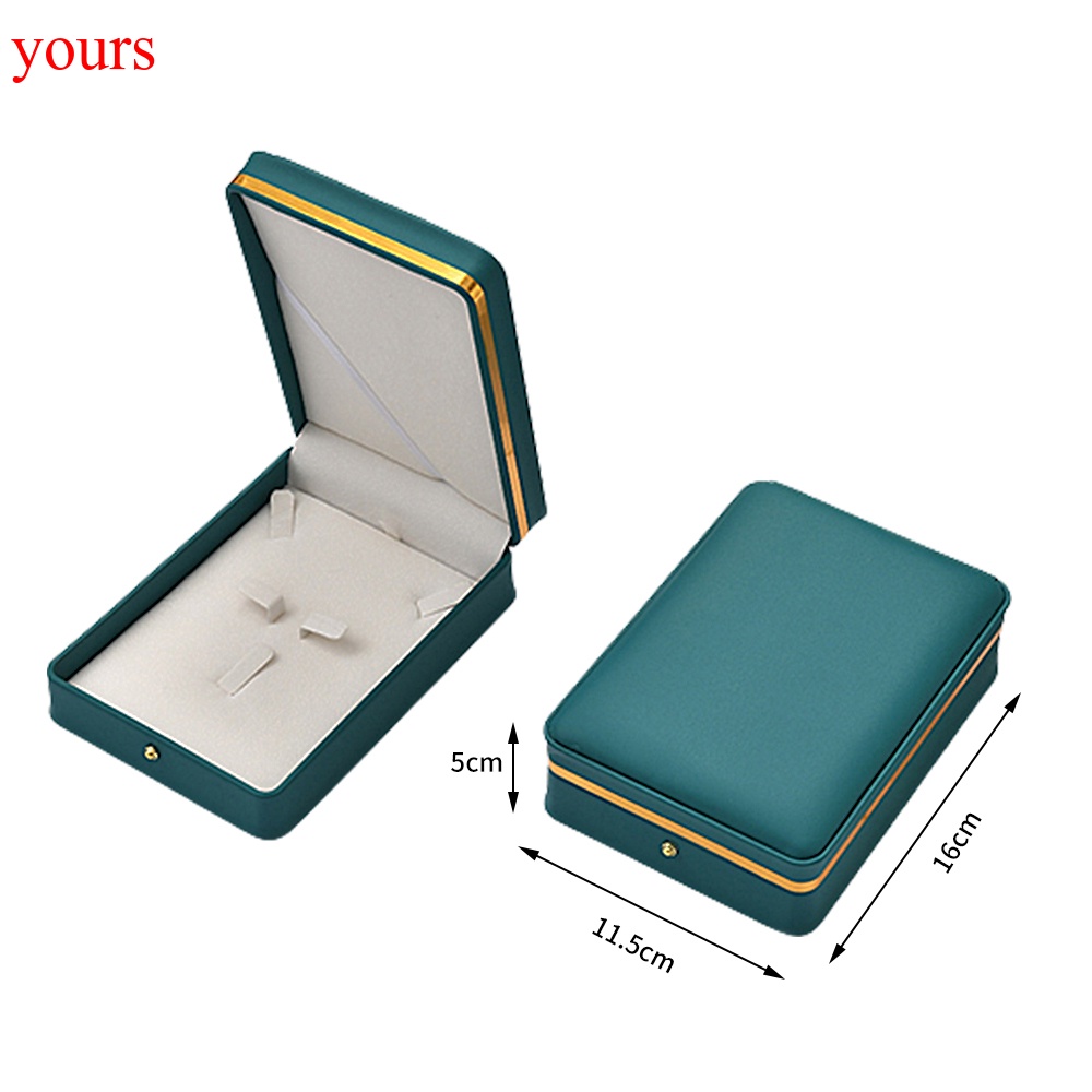 YOURS High Quality Leather Jewelry Box Ring Pair Ring Earrings Necklace Bracelet Box Jewlery Organizer