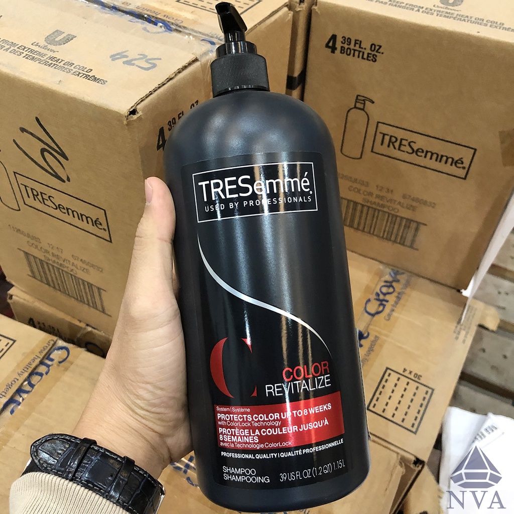 Dầu gội đầu Tresemme cho tóc nhuộm 1.15L nhập Mỹ giúp duy trì màu tóc, giữ nếp, phục hồi tóc hư tổn chuẩn solon