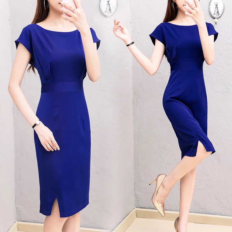 ĐẦM BODY XANH COBAN - DT771