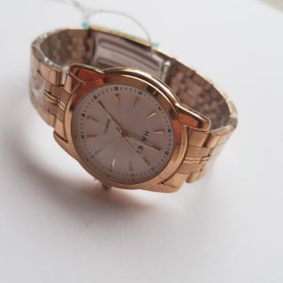 Đồng hồ Nam HALEI dây vàng mặt trắng