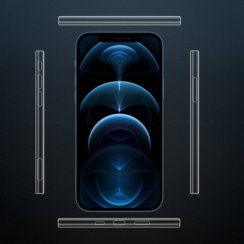 Phim Dán Bảo Vệ Khung Viền Điện Thoại iPhone 14 13 12 Pro Max Plus mini Bằng TPU Hydrogel Siêu Mỏng