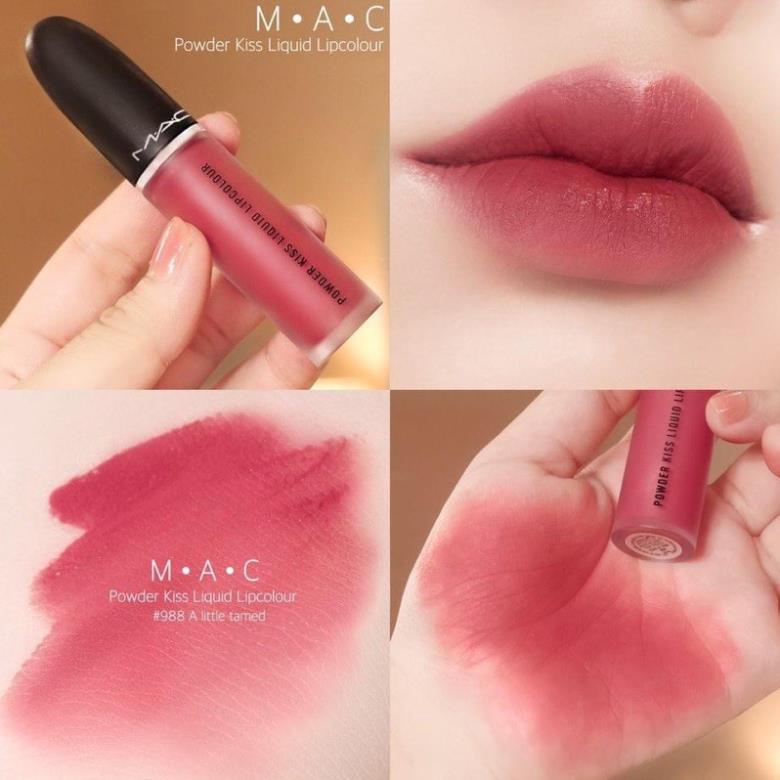 Son Kem Mac Powder Kiss Liqiud Lipcolour Debut💋CHUẨN AUTH 100%💋siêu mịn lỳ-bảng màu thời thượng-cá tính-nổi bật *