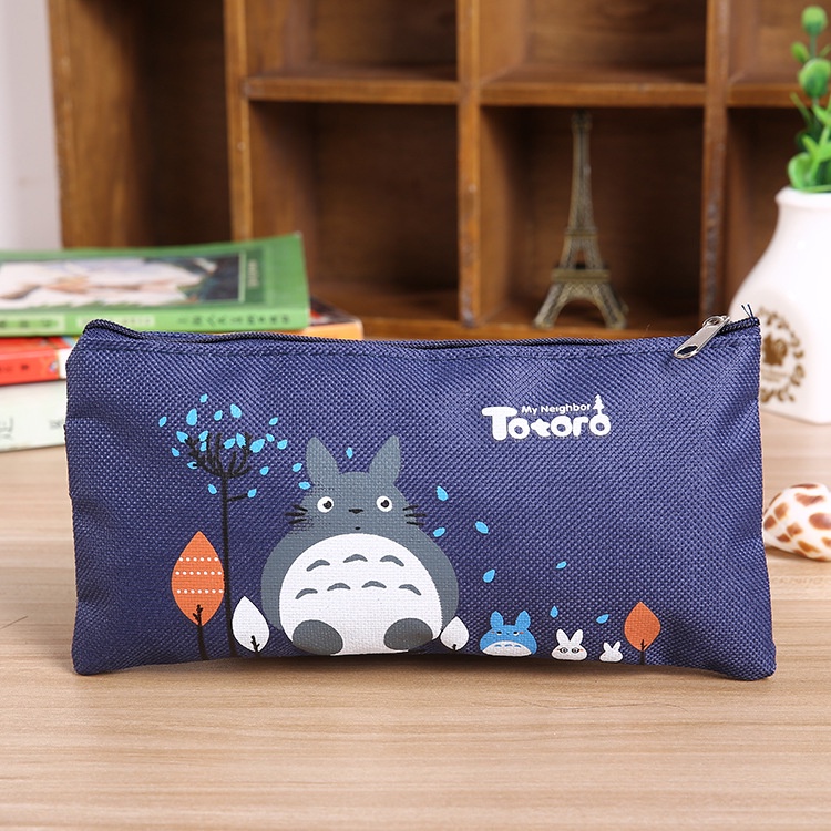 Hộp Bút/ Túi Bút Vải Canvas Học Sinh Cute Dễ Thương Totoro