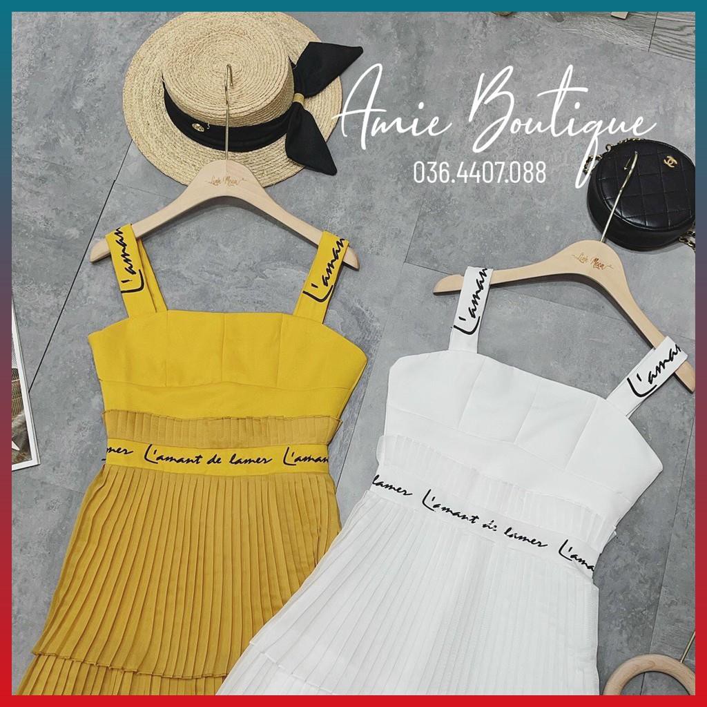 Váy Xếp Ly Nữ Đầm Nữ Dập Ly Thêu Tay Tinh Tế Lịch Sự Sang Chảnh | BigBuy360 - bigbuy360.vn