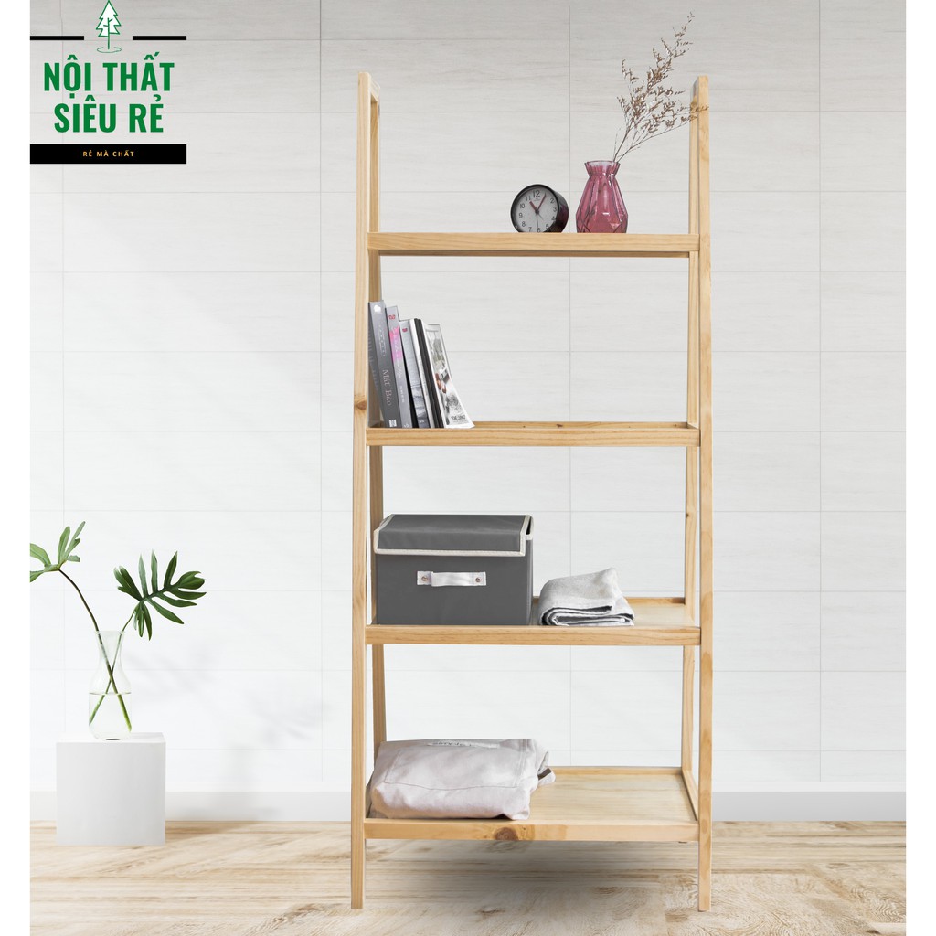 [SIÊU SALE 4/4] KỆ SÁCH ĐA NĂNG 4 TẦNG LẮP RÁP - A BOOKSHELF 4F