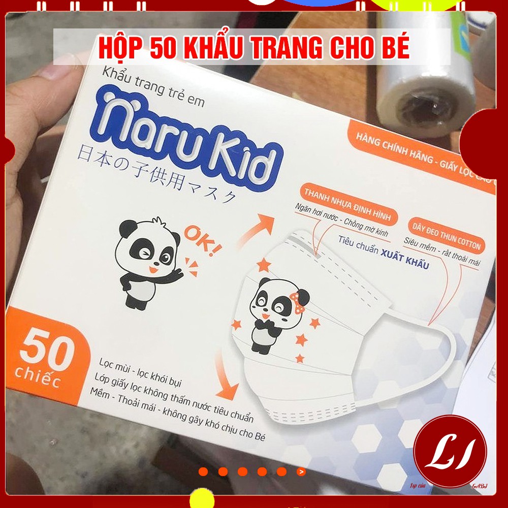 Hộp 50 Khẩu trang Naru Kid cho bé