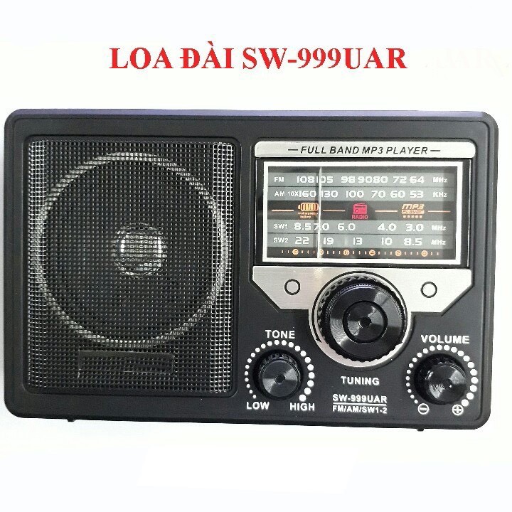 Đài Radio SW999-UAR ⚡FREE SHIP⚡ Dò Sóng Cực Tốt , Cho Âm Thanh To , Rõ Ràng . Thích Hợp Làm Qùa Tặng Cho Ông , Bà