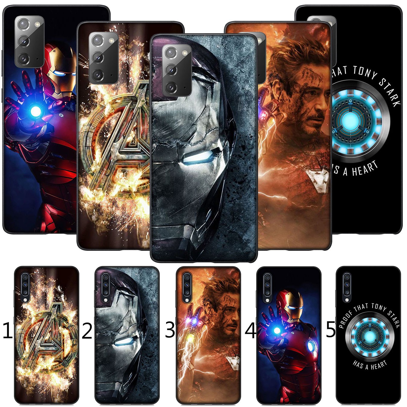 Ốp Điện Thoại Silicon Mềm Hình Iron Man Marvel Cho Xiaomi Redmi Note 5 Pro Plus 5a 4x S2 Mi Poco X3 Nfc Pocophone F1