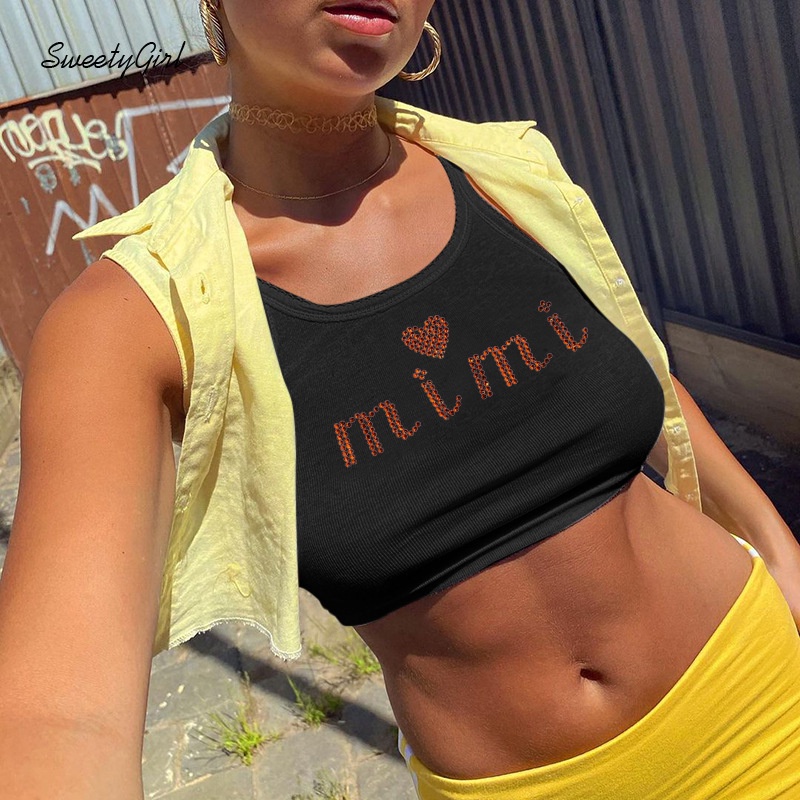 Áo Hai Dây In Chữ Thời Trang Quyến Rũ 2022 Cho Nữ