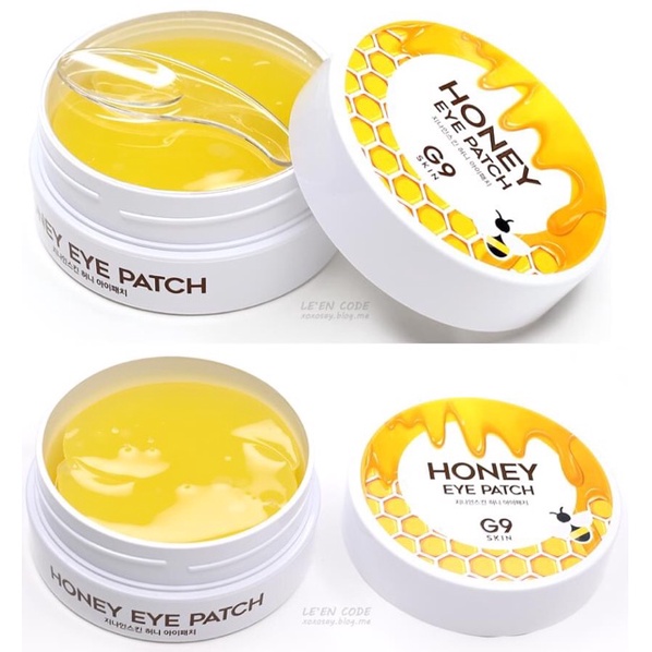 MẶT NẠ MẮT GIẢM QUẦNG THÂM, CẢI THIỆN NẾP NHĂN, DƯỠNG ẨM DA G9SKIN HONEY EYE PATCH 60 MIẾNG CHÍNH HÃNG - 9823