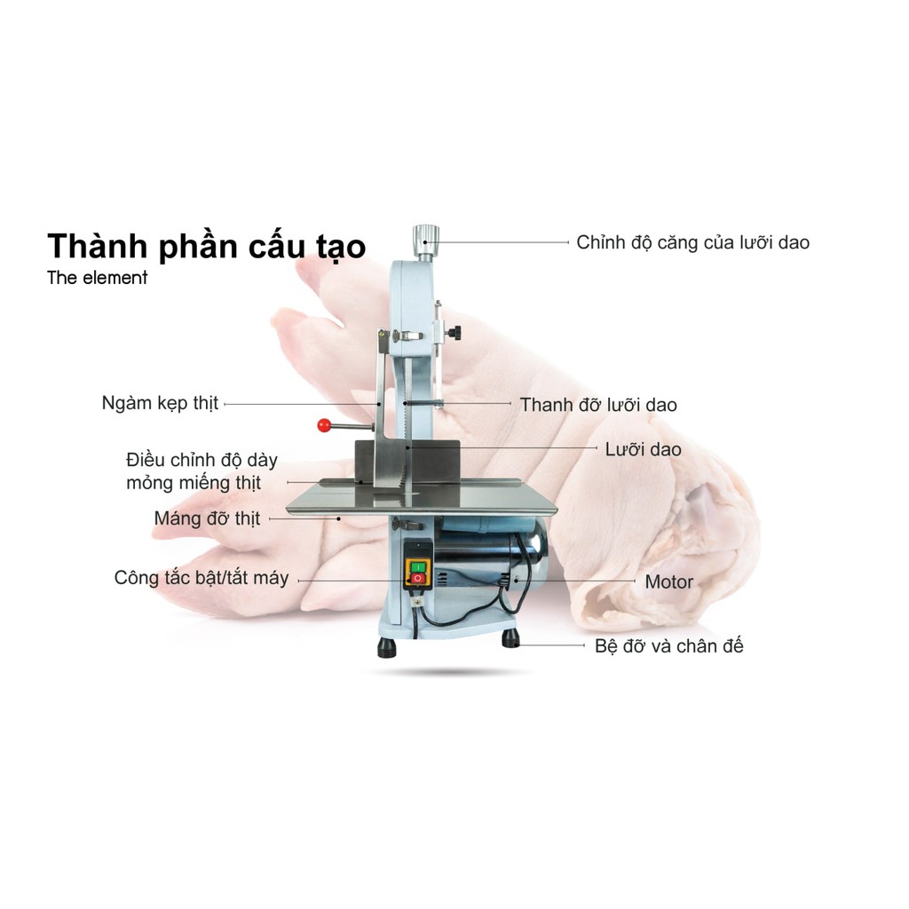 Máy Cắt Xương, Máy Cắt Thịt Đông Lạnh BC130. Hoạt Động Công Suất Cao 24/7, Dễ Vận Hành, Tiết Kiệm Điện, Hàng Nhập Khẩu