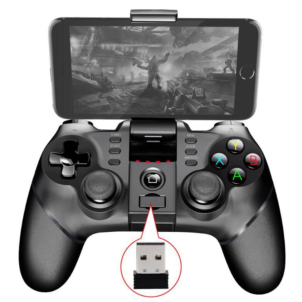 Tay cầm chơi game IPEGA PG - 9156 Gamepad có 2.4GHz USB Receiver - Đen