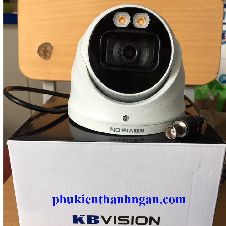 CAMERA KBVISION FULL COLOR TÍCH HỢP MICRO 2.0MP KX-CF2204S-A  - CAMERA KX-CF2204S-A CÓ MÀU BAN ĐÊM