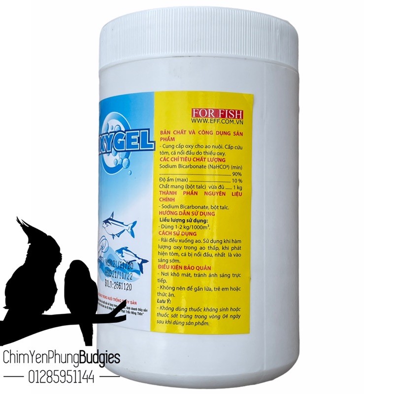 OXYGEL - EFF cung cấp oxy cho ao nuôi, cấp cứu tôm, cá do thiếu oxy.
