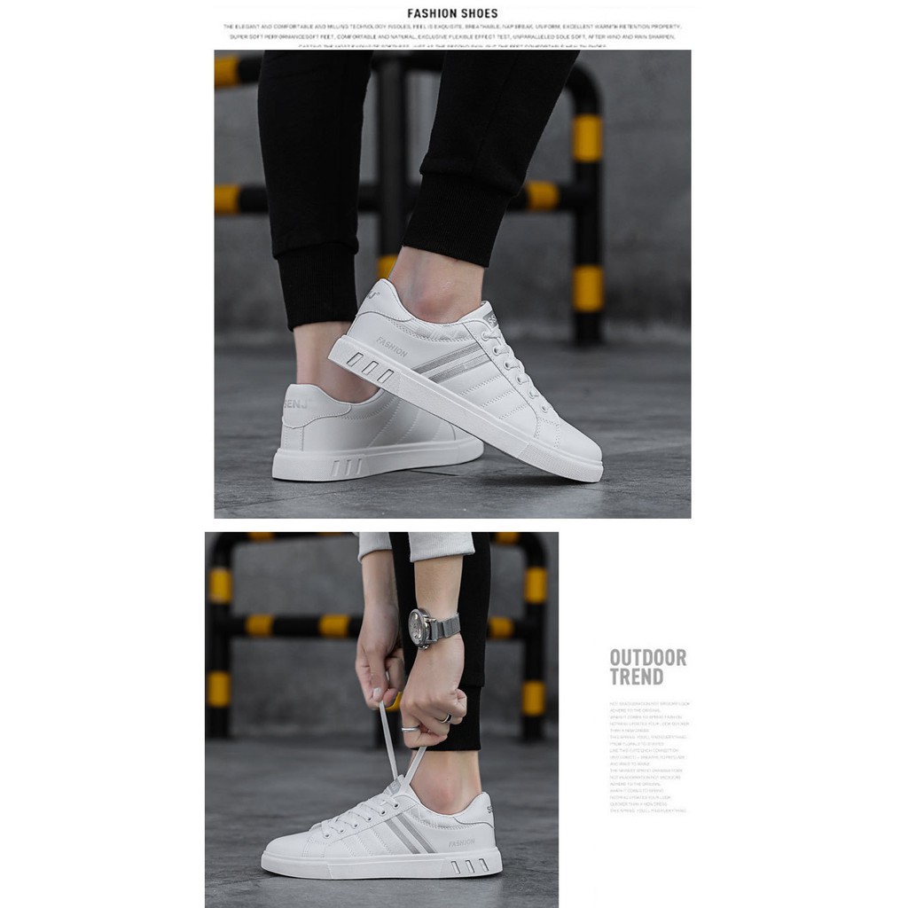 [Xả Kho Lẻ Size] Giày Nam 3 Sọc 💟HÀNG CAO CẤP💟 Giày Thể Thao Nam Da Cao Cấp / Giày Sneaker Nam Siêu Đẹp | BigBuy360 - bigbuy360.vn