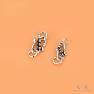 █diy゜ s925 bạc●s925 bạc thái lan bạc khóa phụ kiện retro s khóa handmade vòng tay vòng cổ khóa trang sức tự làm phụ kiện