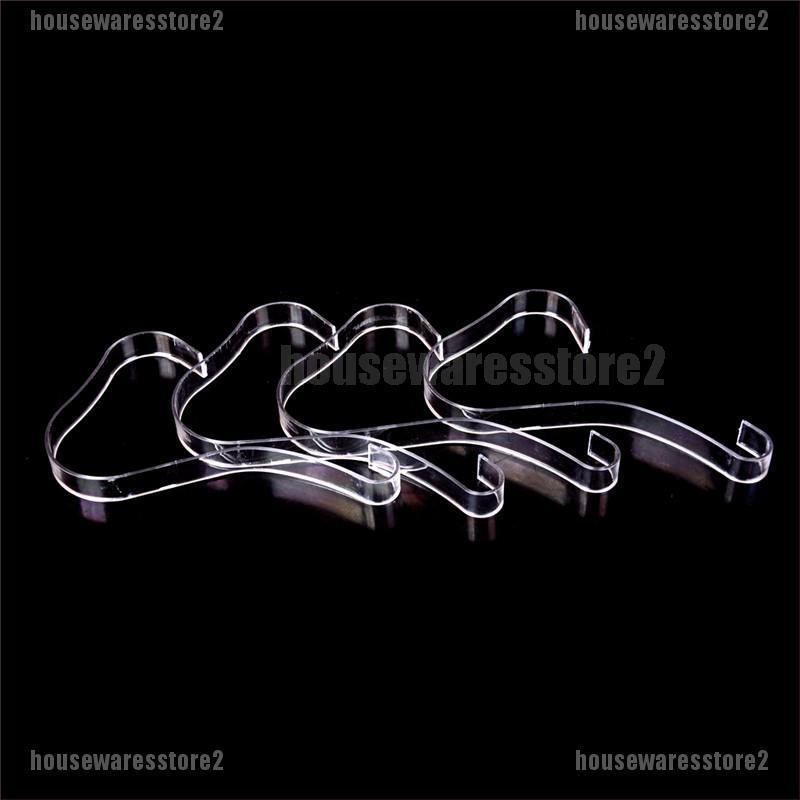 Bộ 4 Giá Nhựa Acrylic Trong Suốt Trưng Bày Giày Tiện Dụng