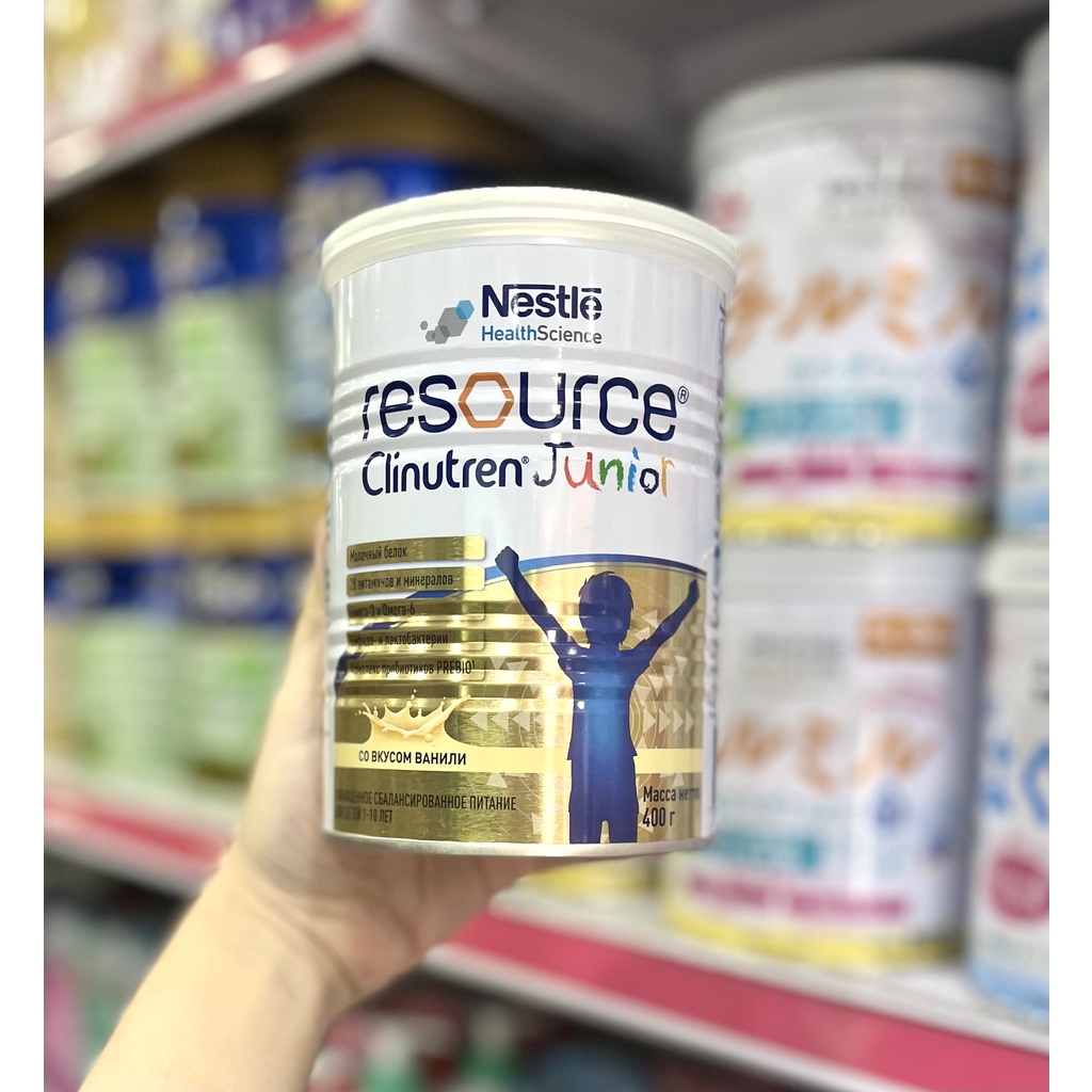 Sữa béo Clinutren Junior Nga hộp 400G Mẫu Mới