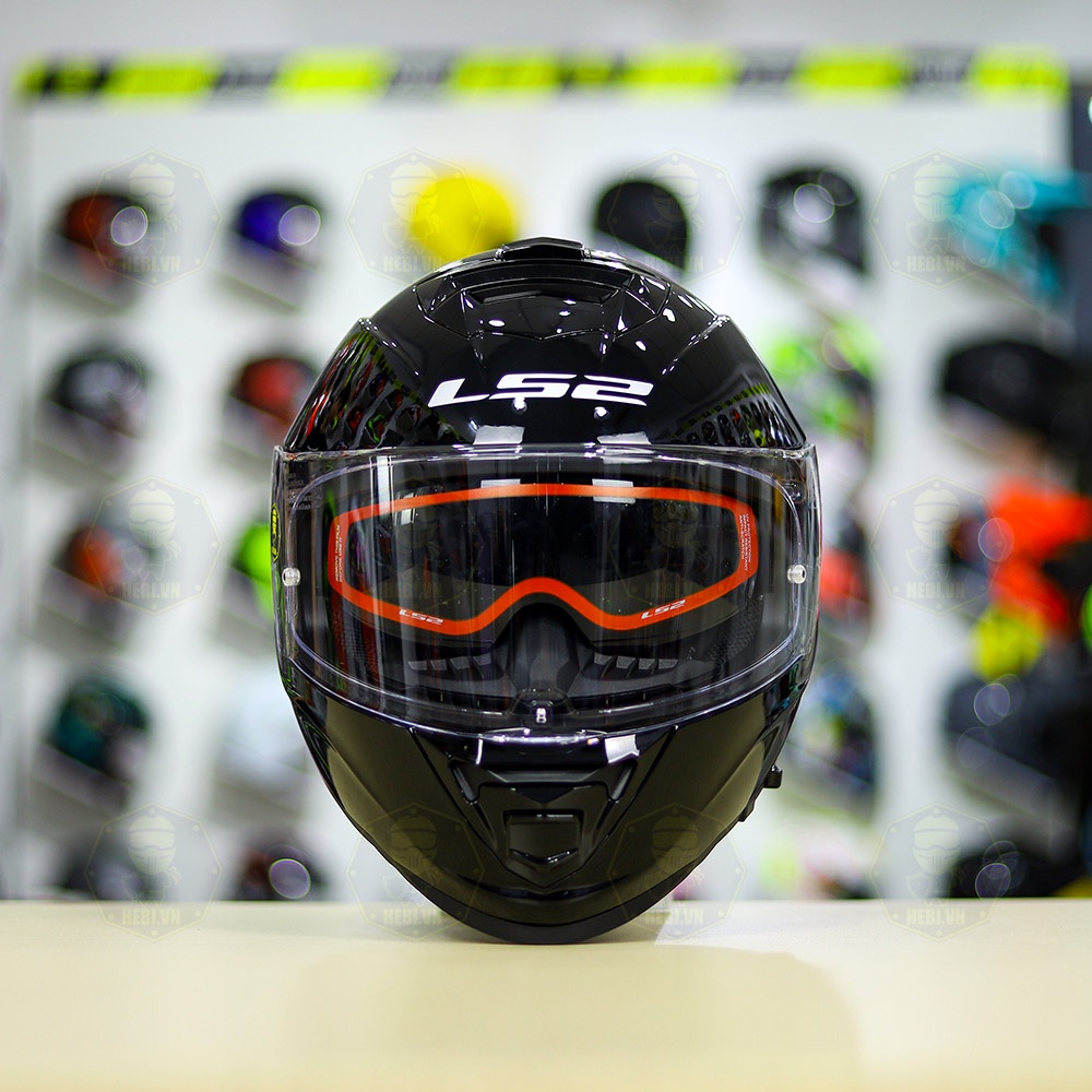 Nón Fullface 2 Kính LS2 FF800 Màu Đen Bóng