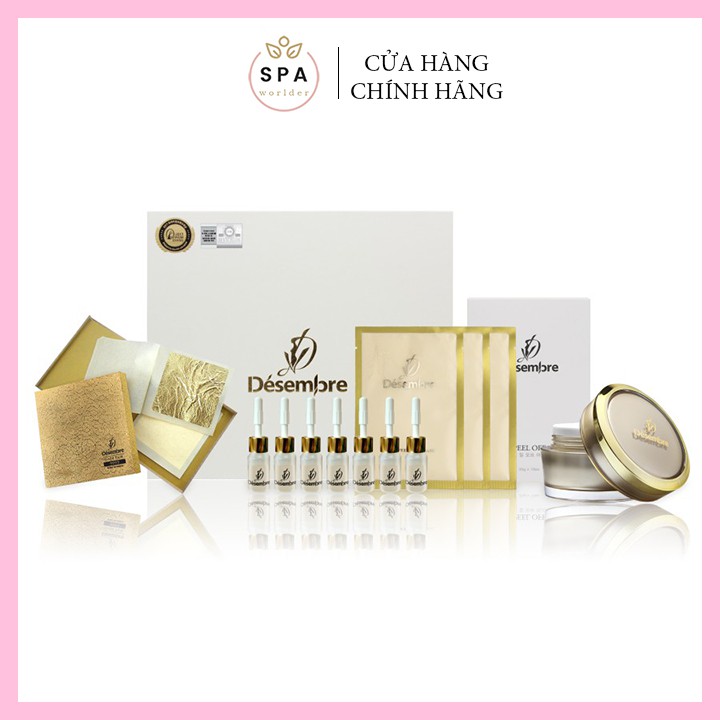 Bộ mặt nạ vàng lá 24k, Nâng Cơ Chống Lão Hóa, đào thải độc tố