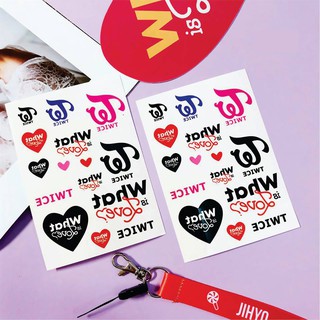 Hình xăm dán twice - có nhiều mẫu kpop
