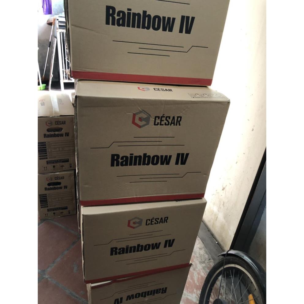 Vỏ case máy tính Gaming 2 mặt kính Cesar Rainbow