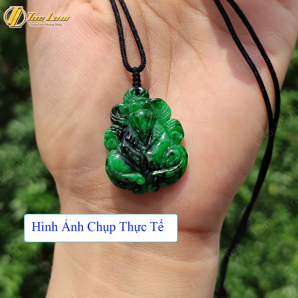 Dây chuyền nữ hồ ly chúa chín đuôi sơn thủy màu xanh lá hợp mệnh trợ duyên may mắn - Tuệ Lâm