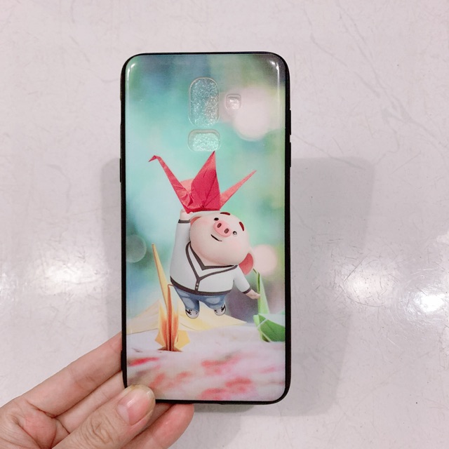 Ốp lưng sam sung J8,A6+,A6 Plus Heo Hạc