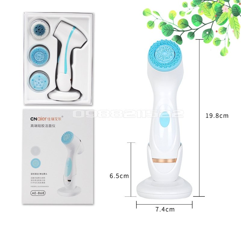 MÁY RỬA MẶT CNAIER AE 868 SPIN FACIAL BRUSH (phiên bản sạc bằng điện) BẢO HÀNH 1 ĐỔI 1