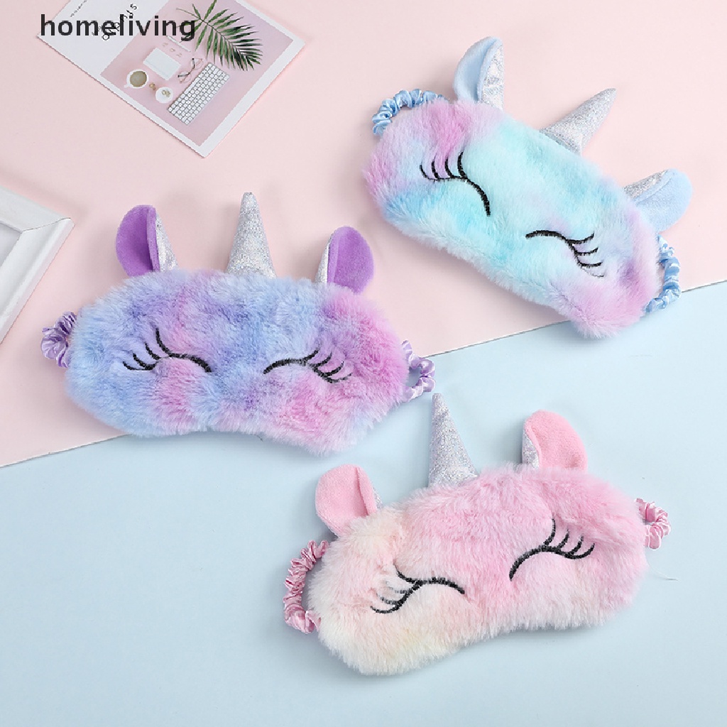 Mặt Nạ Che Mắt Thư Giãn Họa Tiết Kỳ Lân Hoạt Hình 3D