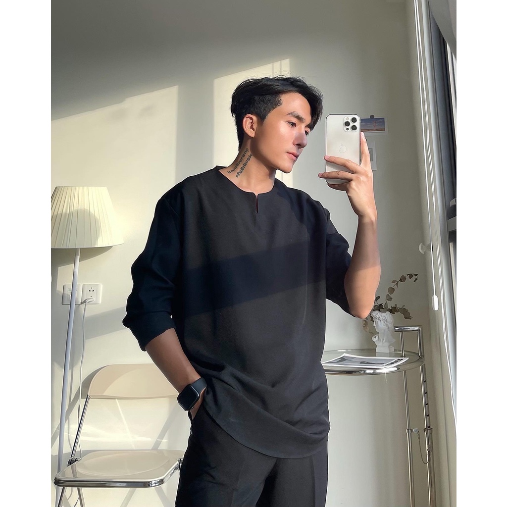 Sơmi cổ V (hình chụp thật)