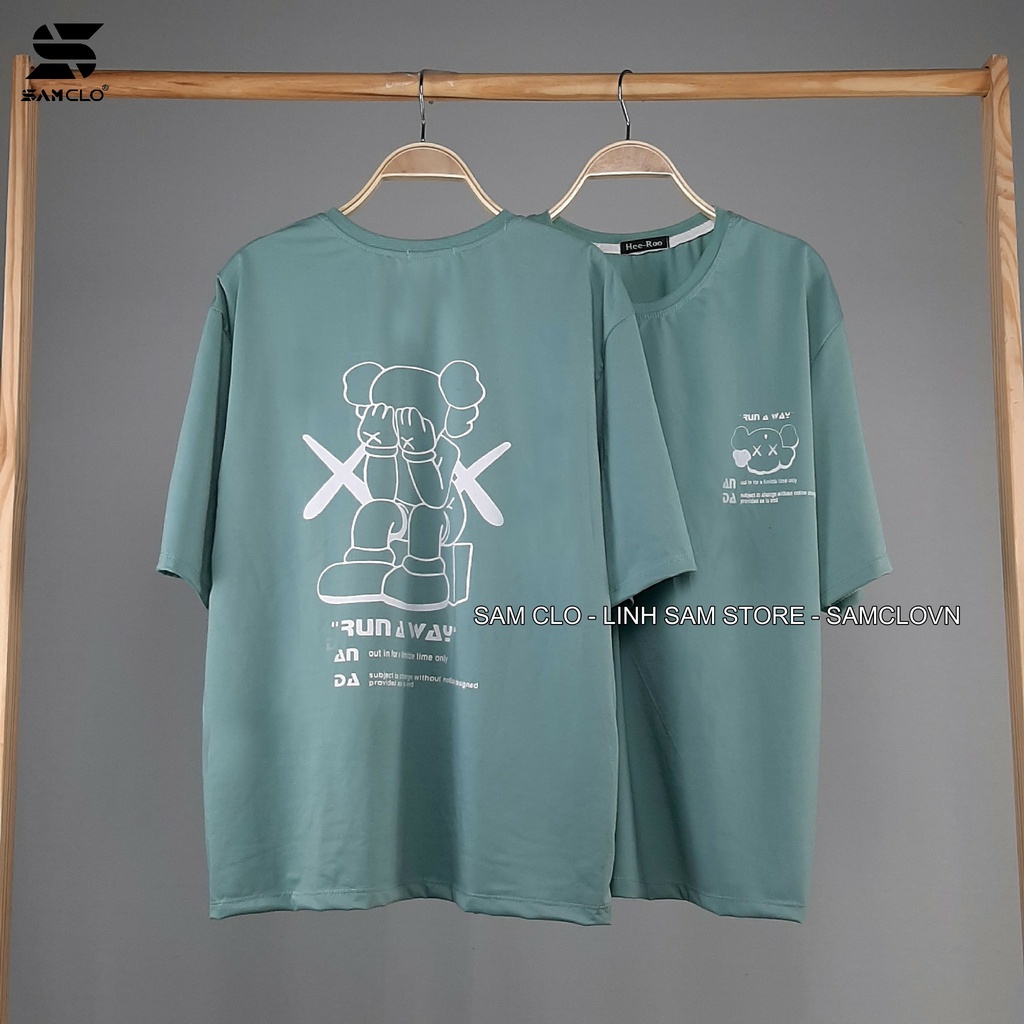 Áo thun tay lỡ nữ SAM CLO freesize phông form rộng dáng Unisex - mặc cặp, nhóm, lớp in hình CÔ GÁI x fun a way
