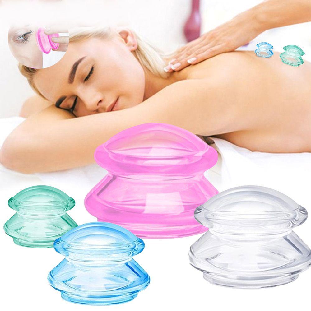 Cốc Giác Hơi Mát Xa Cơ Thể Bằng Silicon Mềm Bền Chống Cellulite Có Giác Hút