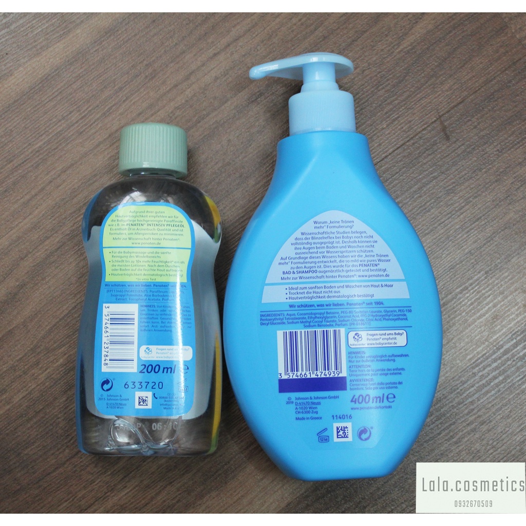 Sữa tắm gội chống cảm cúm Penaten Đức cho bé 2in1