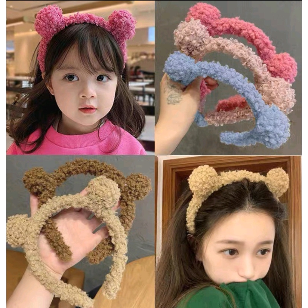 Bờm Tóc Tai Gấu Dễ Thương