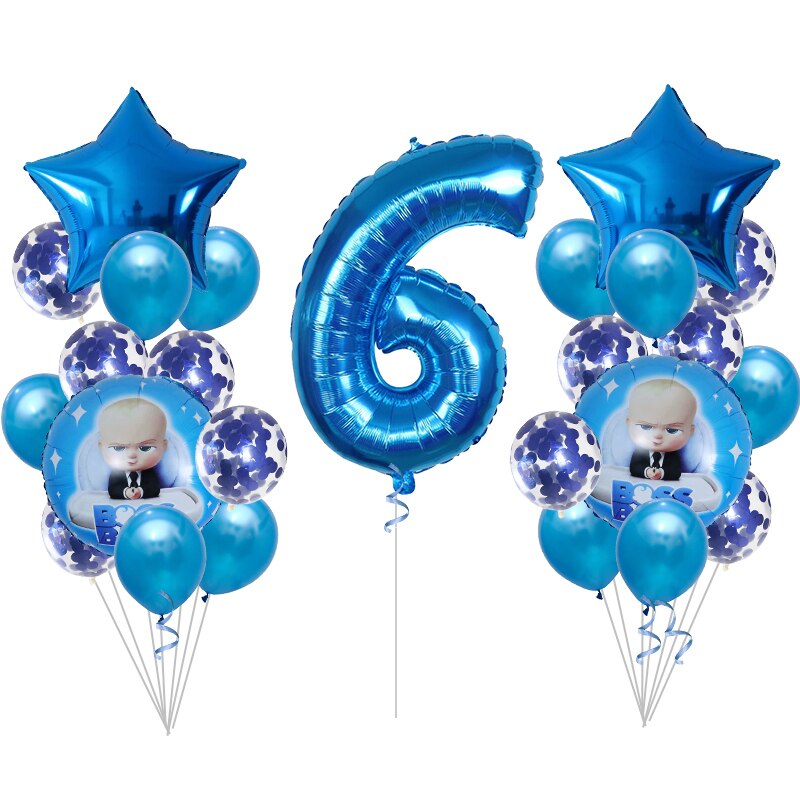 Set 25 Bong Bóng Tráng Nhôm Trang Trí Tiệc Sinh Nhật 1-2 Tuổi