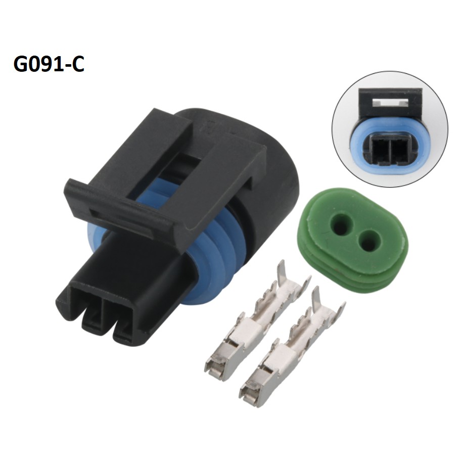 G091-Giắc cắm cảm biến EFI, ổ cắm cảm biến nhiệt độ nước 2 lỗ