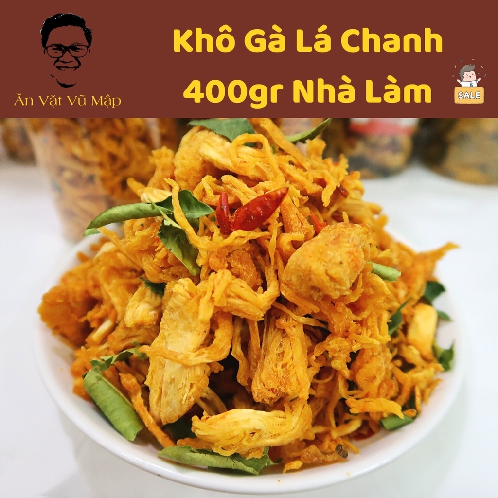 [Mã GROXUAN1 giảm 8% đơn 150K] [ANVATVUMAP - NHÀ LÀM 100%] Khô Gà Lá Chanh 400gr Xé Cay Gà Loại 1 - Hàng Ngon Hảo Hạng | BigBuy360 - bigbuy360.vn