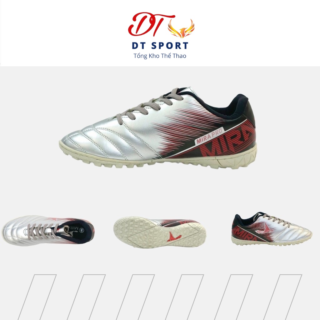 Giày đá banh, đá bóng sân cỏ nhân tạo đặc chủng Mira Pro ⚡Hàng chính hãng⚡ da PU cao cấp ôm chân, khâu chỉ full đế