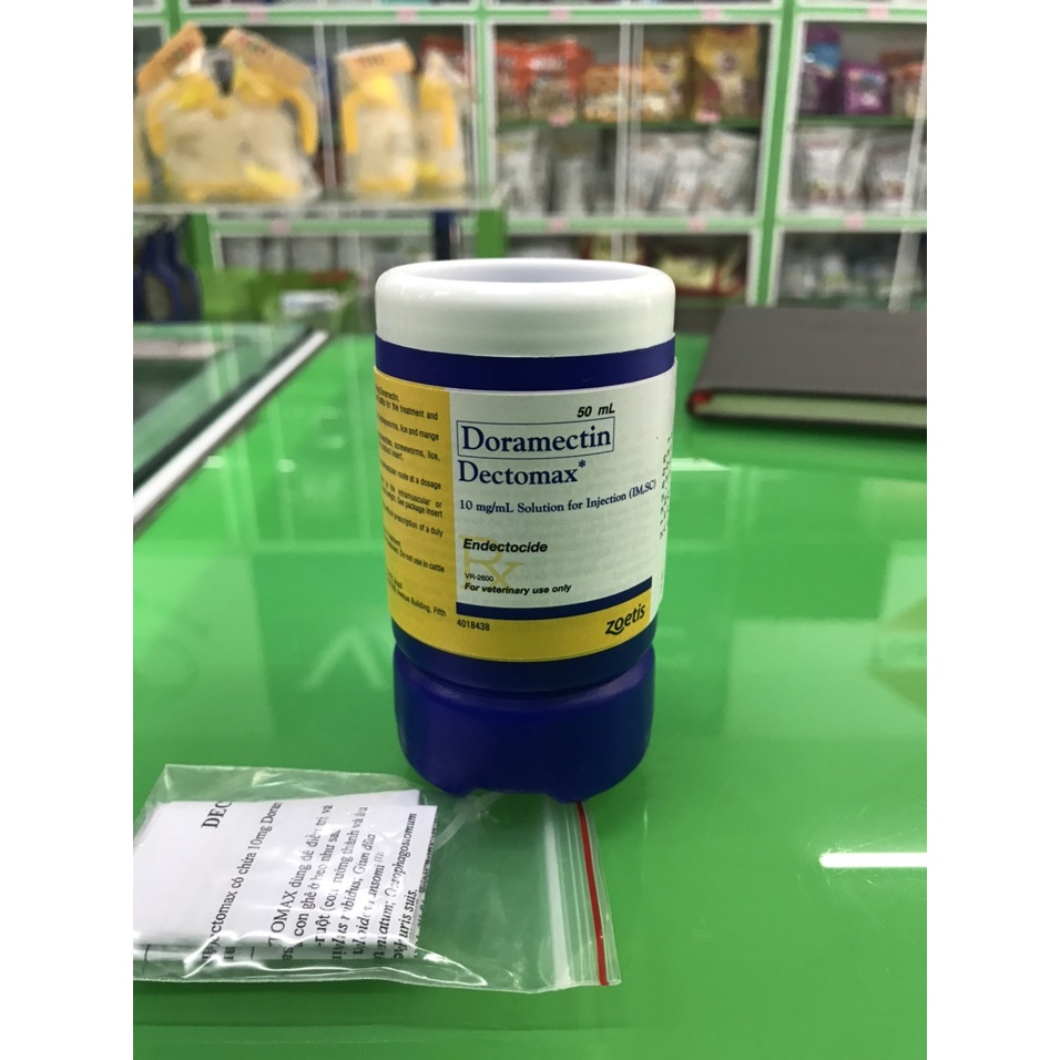 Detomax Doramectin  – Bom ghẻ,viêm da, kí sinh trùng cho chó,trâu,bò,lợn 50ml