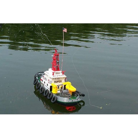 Mô hình tàu đầu kéo cứu hộ Heng Long 3810 điều khiển từ xa - Thuyền, cano cứu hộ 3810 phiên bản sóng 27 MHz henglong3810