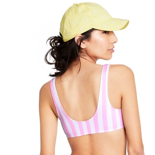 Bộ bơi bikini 2 mảnh Stripe Pink
