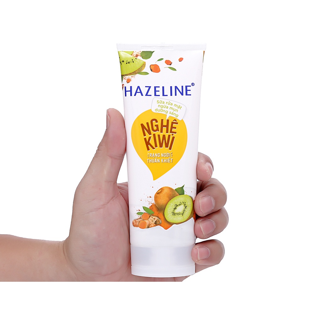 [Ảnh thật] [Chính hãng] sữa rửa mặt ngừa mụn sáng da hazeline nghệ kiwi 50ml