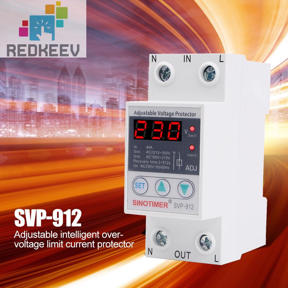 Redkeev SVP-912 Overvoltage Undervoltage Protective Device Reset Protector Relay | BigBuy360 - bigbuy360.vn