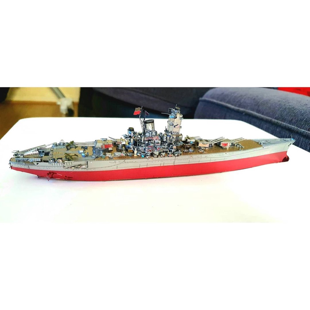 Mô Hình Kim Loại Lắp Ráp 3D Piececool Thiết Giáp Hạm Yamato Battleship [chưa ráp]